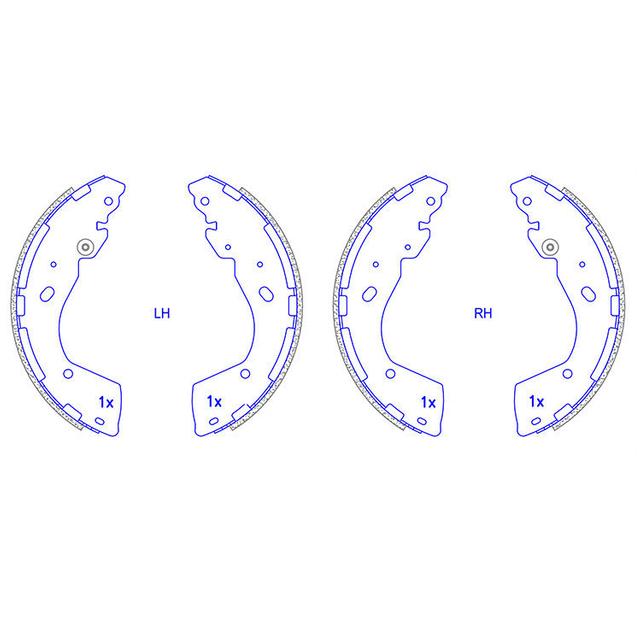 Genuine Quality Parts Brake Shoe For Trucks